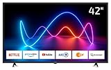 DYON Movie Smart 42 XT 105 cm (42 Zoll) Fernseher (Full-HD Smart TV, HD Triple Tuner...