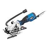 MSW MSW-SAW700 Mini-Handkreissäge 705 W 3500 U/min Ø 115 mm 0-45° Mini-Kreissäge...