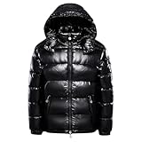JUSHZ Daunenjacken für Herren, lässige Oberbekleidung, Streetwear, Kapuzenjacke,...