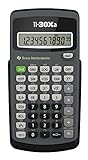 Texas Instruments TI-30XA Schulrechner (Einzeiliges, 10-stelliges Display,...