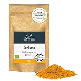 Kurkuma BIO (Gelbwurz) - 250g - reine Kurkumawurzel gemahlen - hoher Curcumin Gehalt von...