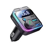 JOYROOM 48W Bluetooth 5.3 FM Transmitter,【Bass & HiFi Stereo】Freisprechanlage...