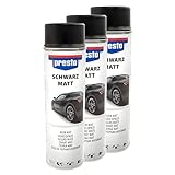 Felgenspray Schwarz matt Felgenschwarz Rallye Spray Lackspray Presto 428955 3 X 500 ml