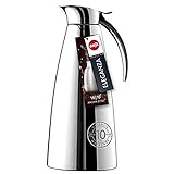 Emsa Eleganza Isolierkanne 502664 | 1,3 L Fassungsvermögen | Easy Open Verschluss | 12h...