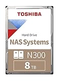 Toshiba 8TB N300 Internal Hard Drive – NAS 3.5 Inch SATA HDD Supports Up to 8 Drive Bays...