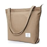 KALIDI Canvas Tasche Damen Groß Shopper Handtasche Damen Schultertasche mit...