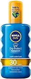 NIVEA SUN UV Dry Protect Transparent, 200 ml