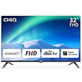 CHIQ L32H8C 32 Zoll(80cm) FHD TV,Android 11, Metallrahmen,LED Smart TV,HDR, Chromecast,...