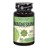 100% Reines Magnesiumcitrat 625 mg mit 100 mg Magnesium, 30 Tabletten, vegan, im Labor...