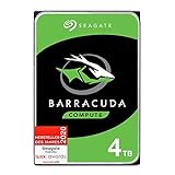 Seagate Barracuda 4TB interne Festplatte HDD, 3.5 Zoll, 5400 U/Min, 256 MB Cache, SATA...