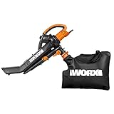 WORX 3000W Elektro Laubbläser & Laubsauger mit Mulcher/Laubsauger 3-in-1 Gerät WG505E...