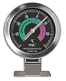 TFA Dostmann Kühlschrankthermometer analog 14.4011.60 aus Edelstahl auch geeignet für...