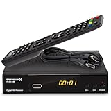 PremiumX Satelliten-Receiver HD 521 B FTA Digital SAT TV-Receiver DVB-S2 FullHD HDMI SCART...