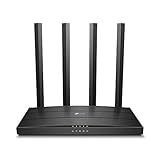 TP-Link Archer C6 Dualband Gigabit WLAN-Router (867Mbit/s 5GHz + 300Mbit/s 2,4GHz, 4...