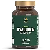 VITACTIV Hyaluron Komplex - Hyaluron Kapseln Hochdosiert, 500 mg Hyaluronsäure - 500-700...