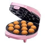 Bestron Cake-Pop-Maker im Retro Design, inklusive Cake-Pop-Butler, Gabel & 12 Sticks, 700...