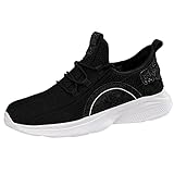 Herren Sneaker mit Keilabsatz Mesh Atmungsaktiv Running Fitness Turnschuhe Rutschfest...