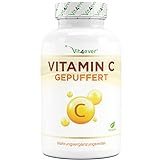 Vitamin C gepuffert - 365 Kapseln - Hochdosiert mit 1000mg Vitamin C je Tagesdosis - Aus...