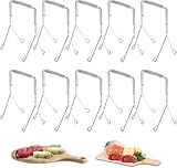 10 Stück Rouladenklammern, Rouladenringe Edelstahl Wiederverwendbar, Rouladenspieße...
