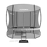 HUDORA Fantastic Complete Max 300 - Trampolin Outdoor mit Sicherheitsnetz, Leiter,...