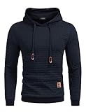 COOFANDY Herren Kapuzenpullover Hipster Gym Langarm Kordelzug Karierten Jacquard Pullover...