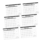 TOGEVAL Hängender Wandkalender 2024 2025 | Monatlicher Kalender Im Klassischen | Haushalt...
