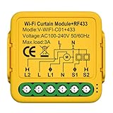 Nsssunnre Tuya Smart WiFi RF433 Vorhangschalter-Modulsteuerung für Elektrischen...