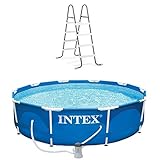Intex Poolleiter, 3 x 76 cm, Metallrahmen über dem Boden, Pool und Intex, Stahlrahmen, 3...