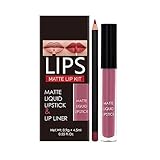 12-Farben-Lippenfadenstift-Lippenglasur-Set Nude Non Stick Cup Lippenstift Anhaltender...