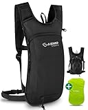 SASMO® Fahrradrucksack klein mit Thermofach & Helmnetz | MTB Rucksack - Ultraleicht 350g...