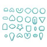 LetCart 24 Stück Polymer Clay Ausstechformen Multi-Styles DIY handgemachte Ohrringe Form...