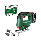 Bosch Akku Stichsäge EasySaw 18V-70 (2,0 Ah Akku, 18 Volt System, mit 1 Stichsägeblatt,...