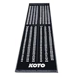 KOTO - Carpet Checkout Grau, 237x60cm Dartmatte, Schutz Bodens & Dartpfeile, Mit...