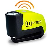 URBAN UR6 Bremsscheibenschloss mit Alarm 120dB ON/OFF mit Warnfunktion, Optionale...