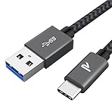 RAMPOW USB C Kabel, Ladekabel 3.1A, Schnellladekabel USB 3.0 und QC 3.0 Schnellladung, USB...