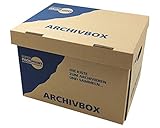 1-PACK Archivbox Lagerbox 400x320x290mm extrem stabil, bis 250kg stapelbar/Ausführung:...