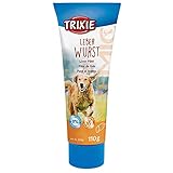 TRIXIE Hundeleckerli PREMIO Hunde-Leberwurst 110g - Premium Leckerlis für Hunde...