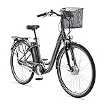 TELEFUNKEN E-Bike Damen 28 Zoll Elektrofahrrad - 7-Gang Shimano Nabenschaltung mit...