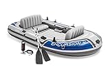 Intex Excursion 4 Set Schlauchboot - 315 x 165 x 43 cm - 3-teilig - Mehrfarbig