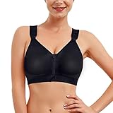 Bafully Damen Postoperativer Halt Sport BH Vorderverschluss Racerback Abnehmbar...