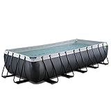 EXIT Toys Black Leather Pool - 540x250x100cm - Ersatz Frame Pool für Zubehör - Großer,...