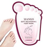 Fußpeeling,Feuchtigkeitsspendender Mango Instant Feet Scrubber für abgestorbene Haut -...