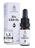 Elbgras® Bio CBD-Öl 10% - Deutsches Bio-Produkt - Vollspektrum Hanf-Tropfen