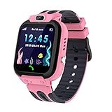 Kesasohe Smartwatch Kinder GPS Wasserdicht, SOS Kinder GPS Intelligente Uhr Tracker mit...