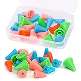 Doxiru 20 Stück Stricknadelspitzenschutz, 10 große und 10 kleine, mit Kunststoffbox für...