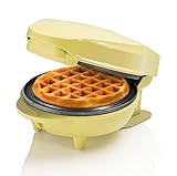 Bestron Mini-Waffeleisen für klassische Waffeln, kleiner Waffelmaker mit...