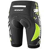 NICEWIN Radlerhose Herren mit Sitzpolster 4D Gepolsterte Fahrradhose kurz Atmungsaktive...