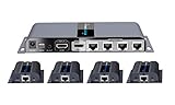 PremiumCord HDMI 1-4 Splitter + 4X Extender über Patchkabel CAT6 / 6a / 7, mit Netzteil,...