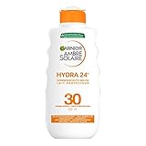 Garnier Sonnenschutz-Milch, LSF 30, feuchtigkeitsspendende Sonnencreme mit Shea Butter,...