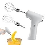 Kabelloser Handmixer, elektrischer Handmixer mit 3 Geschwindigkeitsstufen, Küchenzubehör...